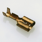 Brass  Female Terminal connector manufacturer - for housings 6,3  0,5-1,0 Savoy Technology ref 26640-123-204